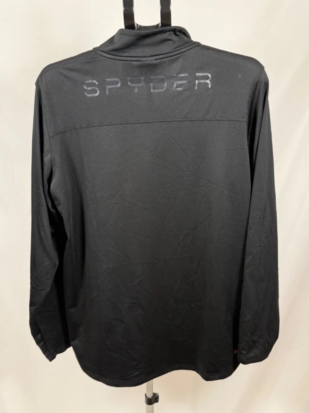 Spyder Active Men's Black 1/4 Zip Performance Pullover Size M